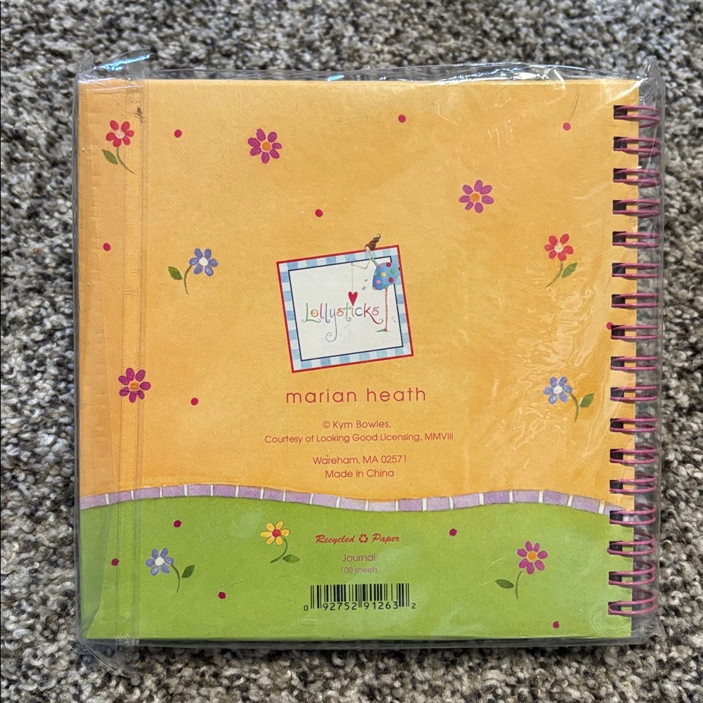 Lolly sticks Notebook with Floral Design - Picture 2 of 3